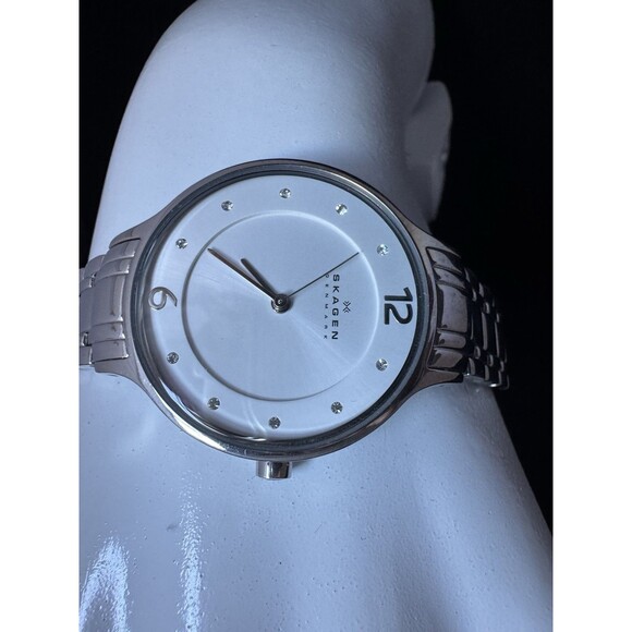 Skagen Women's Wristwatch Silver Stainless Steel Analog Dial Quartz Watch - Picture 2 of 9